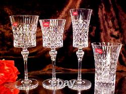 6 6.25 oz 24% Genuine Lead Crystal FRANCE Wine Glasses GORGEOUS NIB