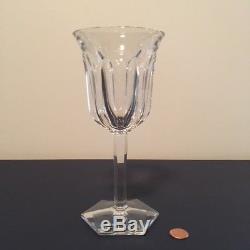 6 Baccarat Clear Crystal MALMAISON Pattern 7½ Wine or Water Glasses
