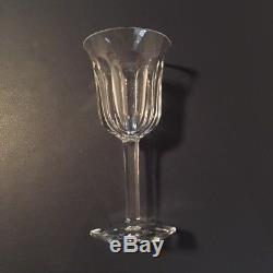 6 Baccarat Clear Crystal MALMAISON Pattern 8 Wine or Water Glass