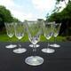 6 Crystal Wine Glasses From Saint Louis Cerdagne Model Signed H 13.8 Cm