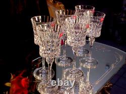 6 GORGEOUS 6.25oz Crystal Wine Glasses PARIS, FRANCE NEW IN BOX