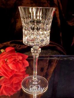 6 GORGEOUS 6.25oz Crystal Wine Glasses PARIS, FRANCE NEW IN BOX