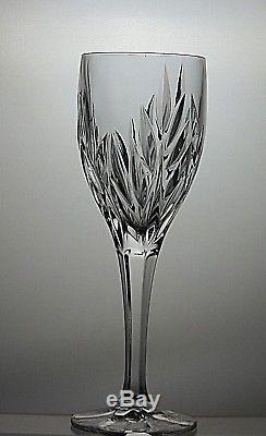 6 Galway Irish Crystal Clifdencut 10 Oz Wine Goblets/glasses Tall 8 1/2 Boxed