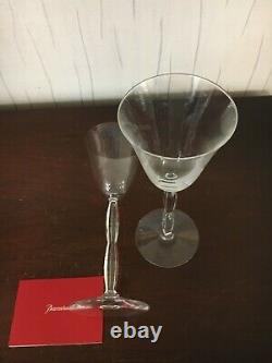 6 Glasses Wine Model Wave Crystal Baccarat (price per Unit)