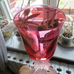 6 Glasses Wine Or Porto IN Crystal bayel Bacchus Bacchante Venus IN Colour