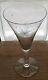 6 MCM Large Etched Glass Water Wine Glasses Large STAR Atomic STARBURST pattern