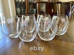 6 Marquis by Waterford Austria Party Wines to Go Stemless Red Wine Glasses