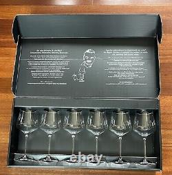 6 NIB Gabriel-Glas Austrian Lead-Free Crystal Wine Glasses Standart Edition