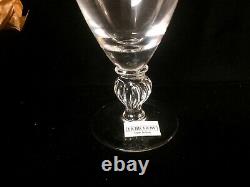 6 New Horchow 5 1/4 Crystal Wine Glasses Made in Italy