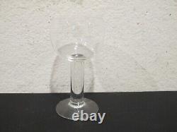 (6) Orrefors Crystal Column Claret Wine Glasses