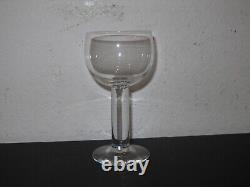 (6) Orrefors Crystal Column Claret Wine Glasses