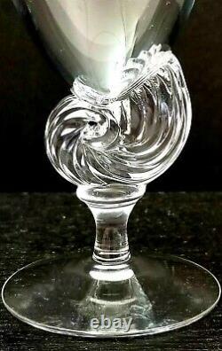 6 ROYAL COPENHAGEN Crystal Neptune Seashell Stem Port Wine Holmegaard