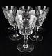 6 Rare Baccarat Crystal Ile de France Wine Goblets Glasses French Signed
