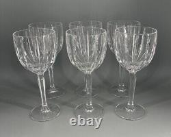 (6) Retired Marquis by Waterford Crystal Omega Wine Glasses / Made in Germamy