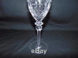 6 Rogaska Gallia Crystal 7.75 Fluted Wine Glasses