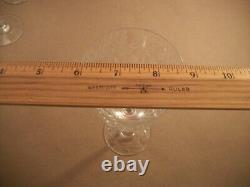 6 Rogaska Gallia Crystal Wine Glasses 7 3/4 Tall 2 3/4 Top Diameter