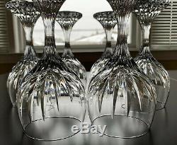 6 Signed Baccarat Crystal Massena Red Wine Glasses 6.4 Mark France Stemware
