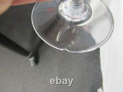 6 Signed Baccarat Normandie 5 5/8 Claret Wine Glasses