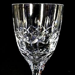 6 (Six) ATLANTIS FERNANDO Cut Lead Crystal Wine Glasses Signed DISCONTINUED