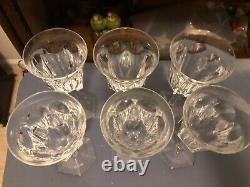 6 Vintage Baccarat MALMAISON 6 3/4 x 4 oz. Claret Wine glasses. MINT