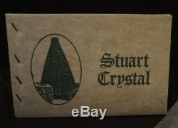 6 Vintage Stuart Crystal Camelot Red Wine glasses