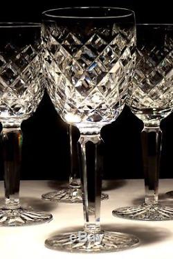 6 Vintage Waterford Crystal Comeragh Claret Red Wine Glasses 6 5/8 Ireland