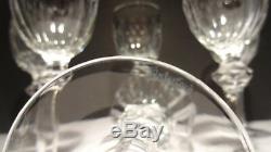 6 Vintage Waterford Crystal Curraghmore Claret Wine Glasses Made In Ireland