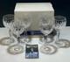 6 Vintage Waterford Crystal Kildare Wine Hock Glasses In Original Box