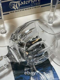 6 Vintage Waterford Crystal Kildare Wine Hock Glasses In Original Box