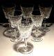 6 Vintage Waterford Crystal Lismore Claret Wine Glasses 5 7/8 Made In Ireland