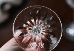 6 Vintage Waterford Crystal Lismore Hock 7 3/8 Wine Glass Beautiful