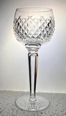 6 Waterford Crystal ALANA 7-1/2 Hock Wine Glasses Made In Ireland? Ret. $72.21