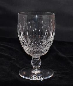 6 Waterford Crystal Colleen Short Stemmed Water Goblets 5.25H Excellent-A