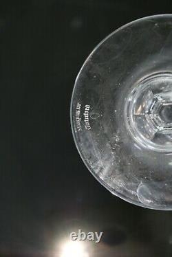 6 Waterford Crystal Hanover Clear Trim Wine Glasses Goblets Marquis 8