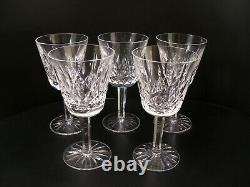 6 Waterford Crystal Lismore Water Goblets 5 7/8