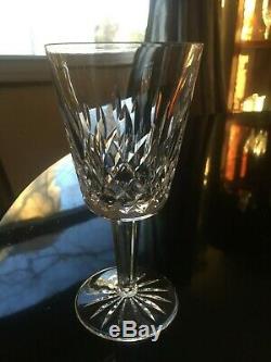 6 Waterford Crystal Lismore goblets (red wine/water) withoriginal box Gothic