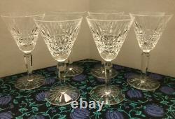 6 Waterford Crystal'Maeve' Pattern Claret Wine Glasses 6.5 Tall Ireland