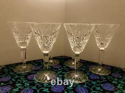 6 Waterford Crystal'Maeve' Pattern Claret Wine Glasses 6.5 Tall Ireland