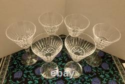 6 Waterford Crystal'Maeve' Pattern Claret Wine Glasses 6.5 Tall Ireland
