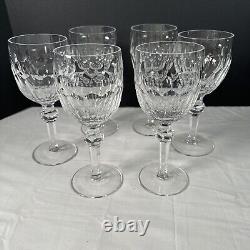 6 Waterford Curraghmore 7.5 Crystal Wine Hock Set