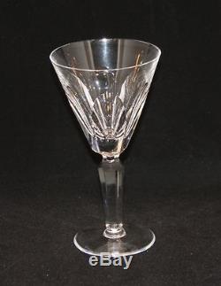 6 Waterford Irish Crystal Sheila 6-1/2 Inch Claret Wine Glasses Stems