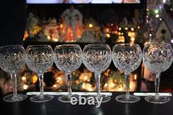 6 Waterford Patterns Of The Sea Baloon Wine S/6 Verre Nib