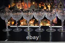 6 Waterford Patterns Of The Sea Baloon Wine S/6 Verre Nib