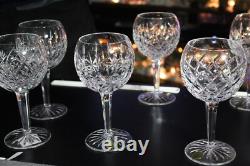 6 Waterford Patterns Of The Sea Baloon Wine S/6 Verre Nib