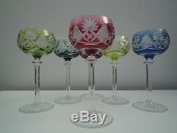 6 val st lambert cut to clear glasses roemer wine glasses crystal