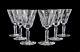 6pc Waterford Crystal Sheila Pattern Port Wine Glasses, 6 cut panels, mulitsided