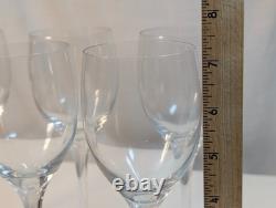 6x Orrefors Illusion Clear Claret Wine Glasses, 7 1/4, Sweden Crystal