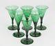 6x antique crystal, early 19th C. White Wine Glass, circa 1820 England