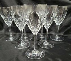 (7) Baccarat Genova Pattern Clarets Wine Glasses Fantastic Quality 6,5 Signed