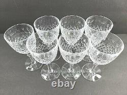 7 Bayel Bordeaux Wine Glasses Set Vintage 5 7/8 Crystal Clear Elegant Glass Lot